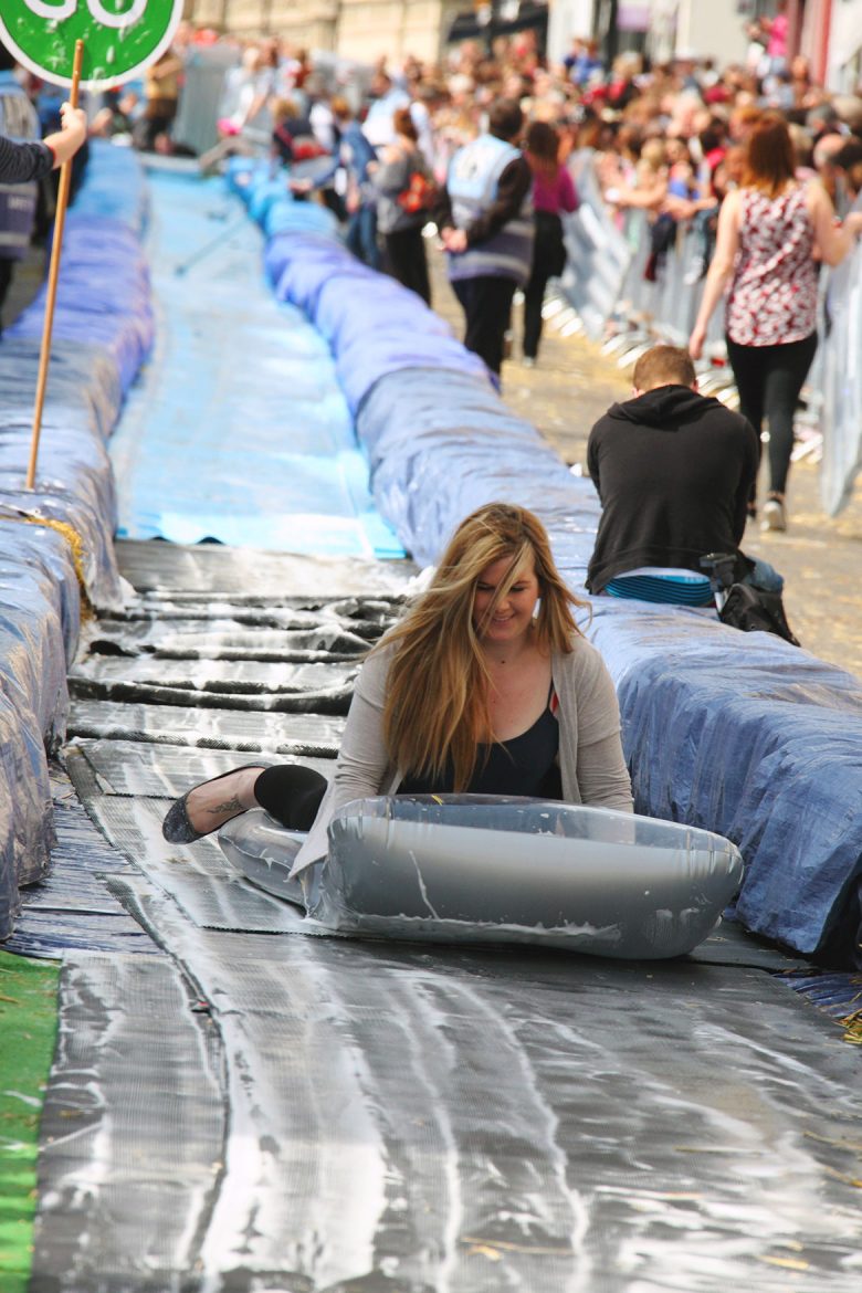 The Bristol water slide. Photograph © Charlie Marshall on Flickr