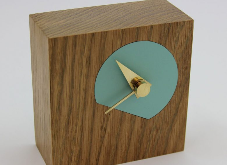 Former engineer John Hollington combines style and functionality in his clocks, lamps and furniture