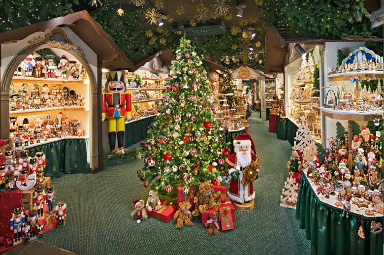 The Käthe Wohlfahrt Christmas gift shop in Oberammergau, Bavaria, Germany. Photograph: Käthe Wohlfahrt