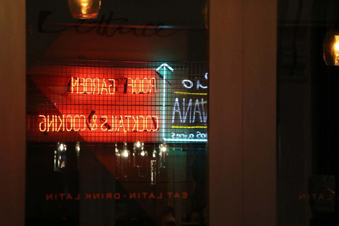 LIghting the way… the neon sign. Photograph: Richard McDougall