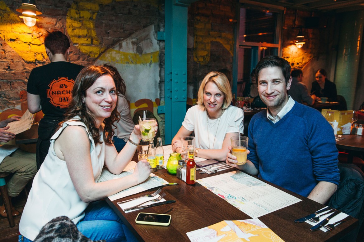 Georgina Hallgate, Kate Maughan-Brown and Richard Hall. Photograph: Tom Joy Photography
