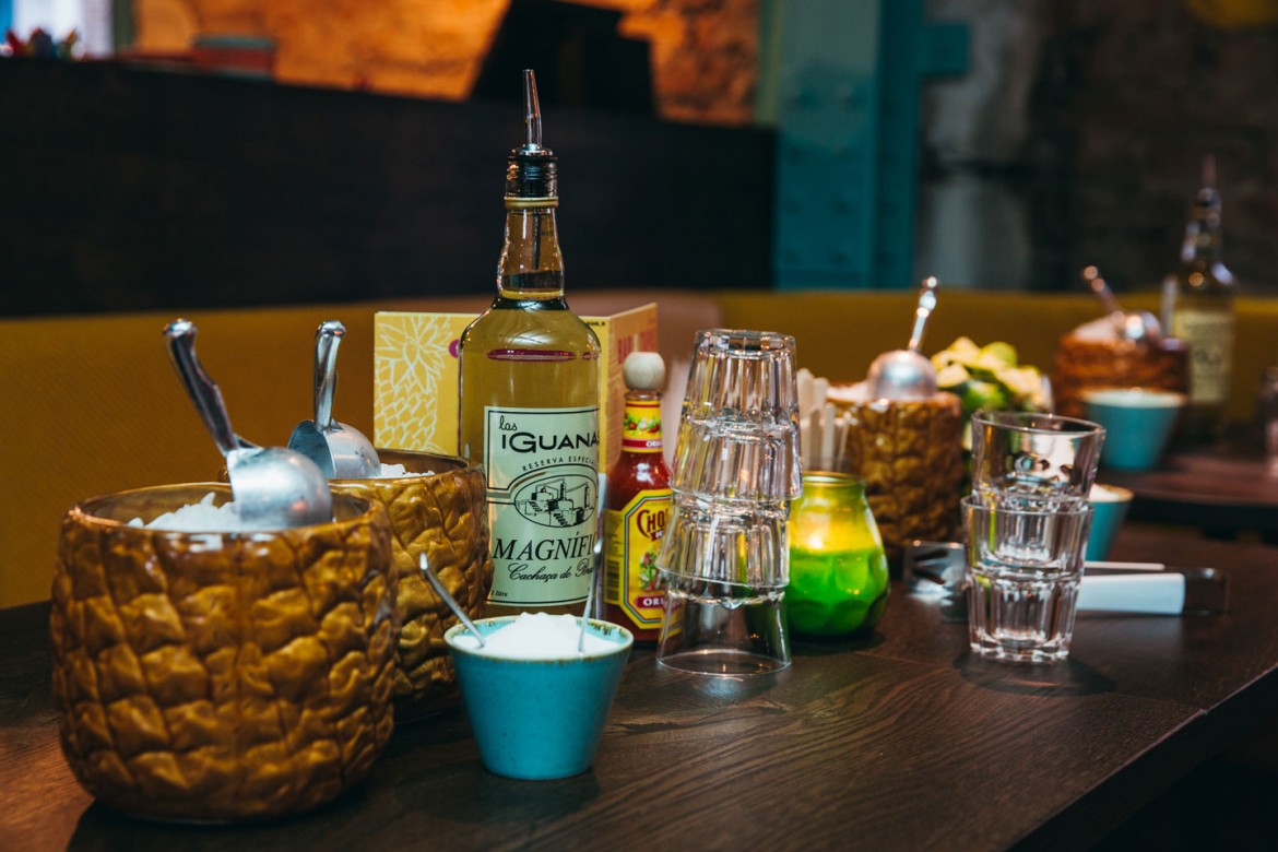 Prep for the cocktail masterclass. Photograph: Tom Joy Photography