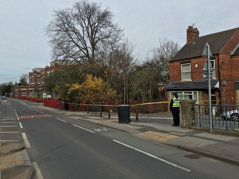 A view looking down Haxby Road towards the Nuffield Hospital
