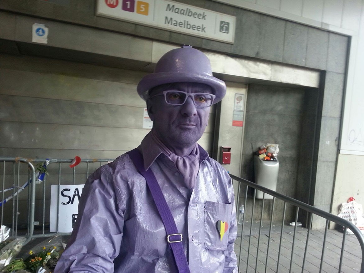 At Maelbeek metro station, scene of the bombing