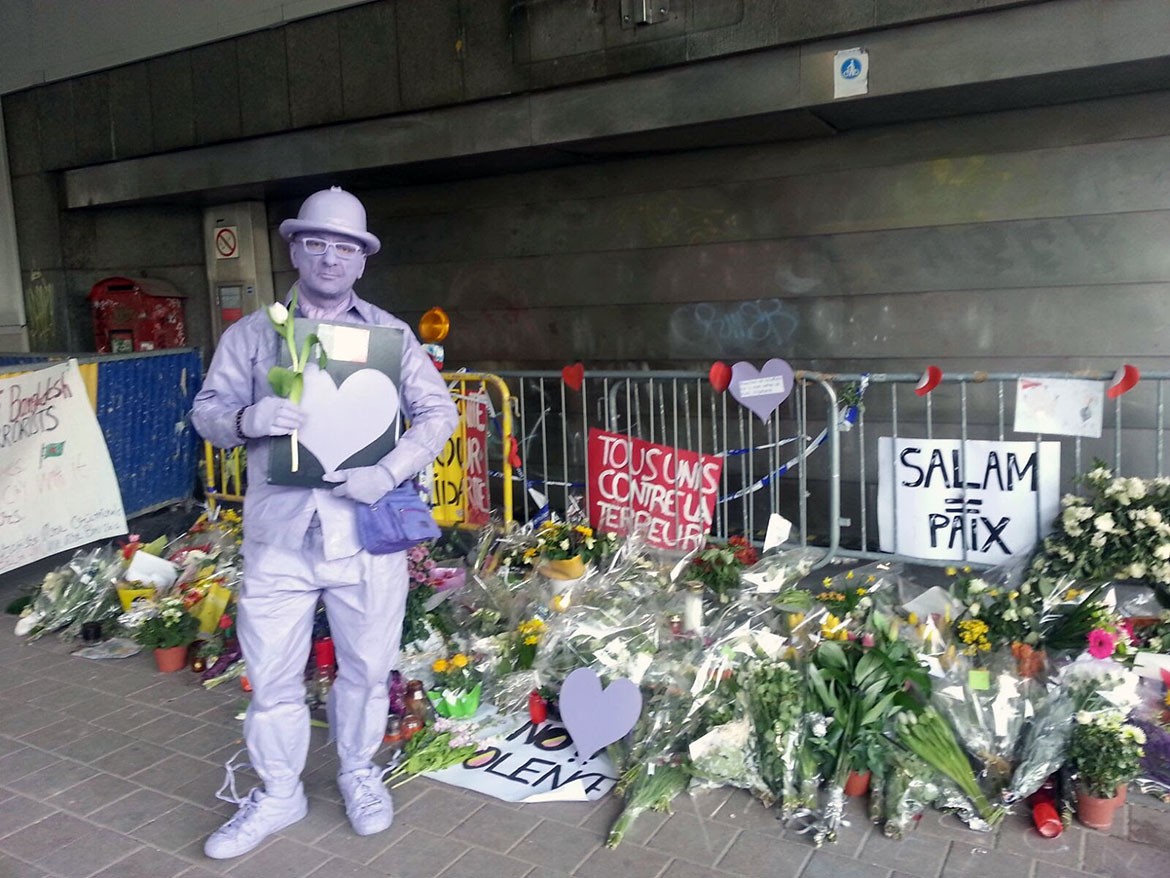 Adding York's tribute at the station