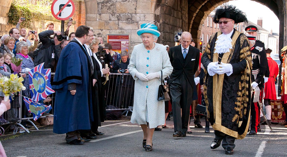 Bonfires and all guns blazing: York marks Queen’s 90th birthday