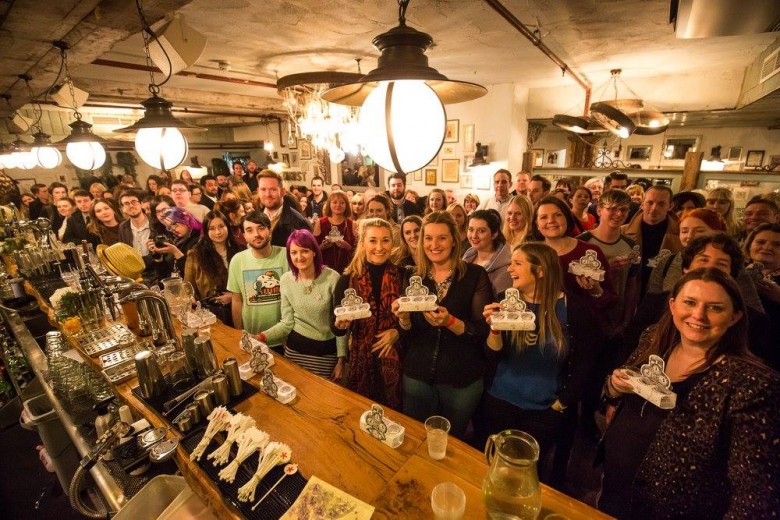 The Botanist in Leeds takes part in breaking the record for the largest gin tasting. Photograph: Botanist Leeds on Facebook