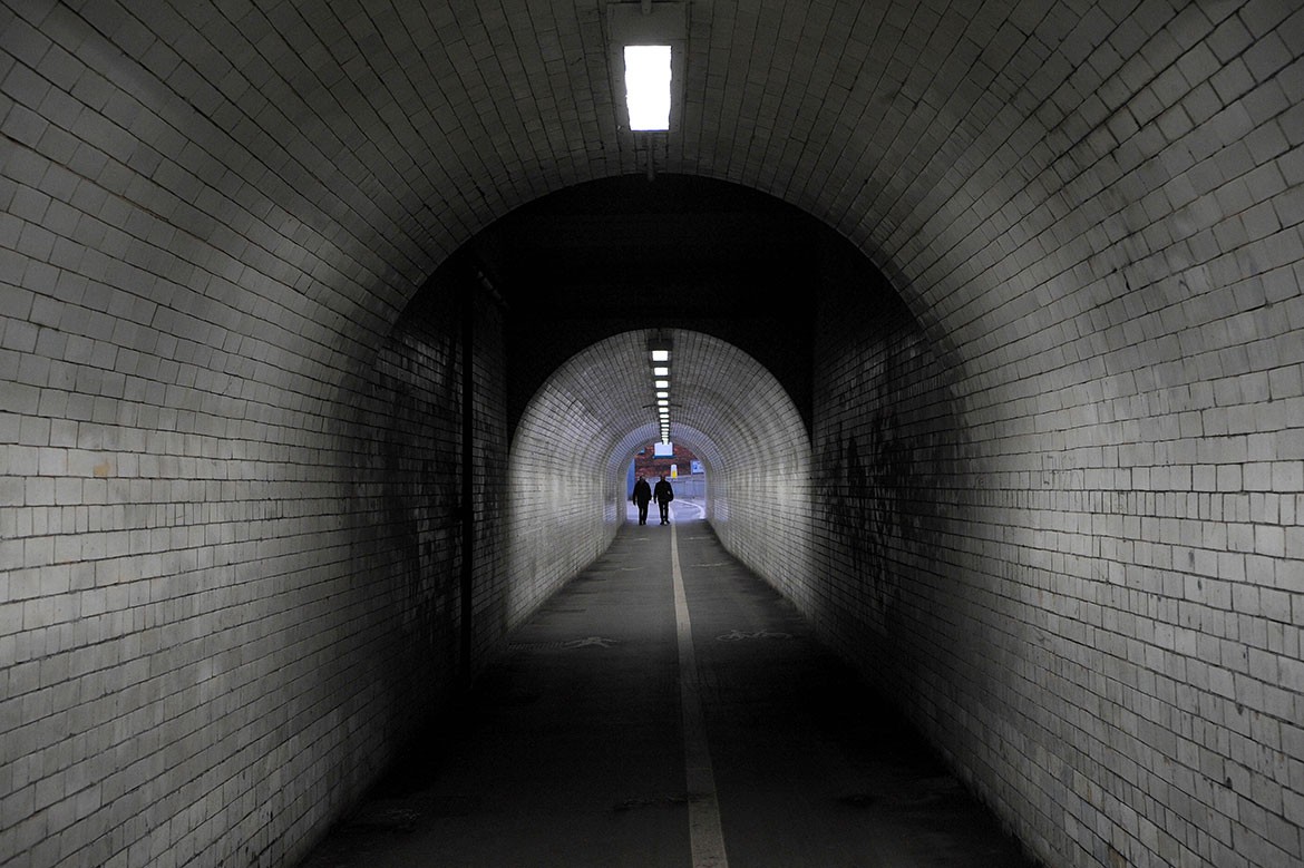 Two in the tunnel