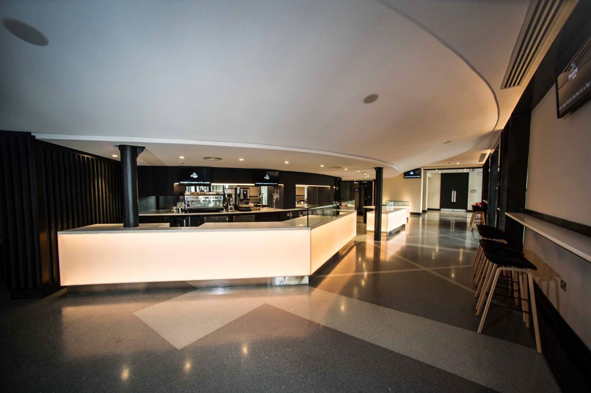 The colonnade foyer. Photograph: Sirastudio