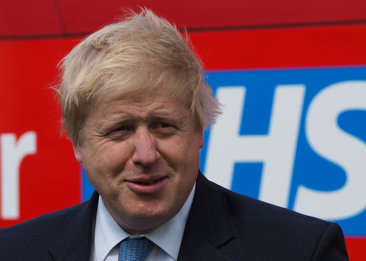 Boris in front of the bus on Tower Street