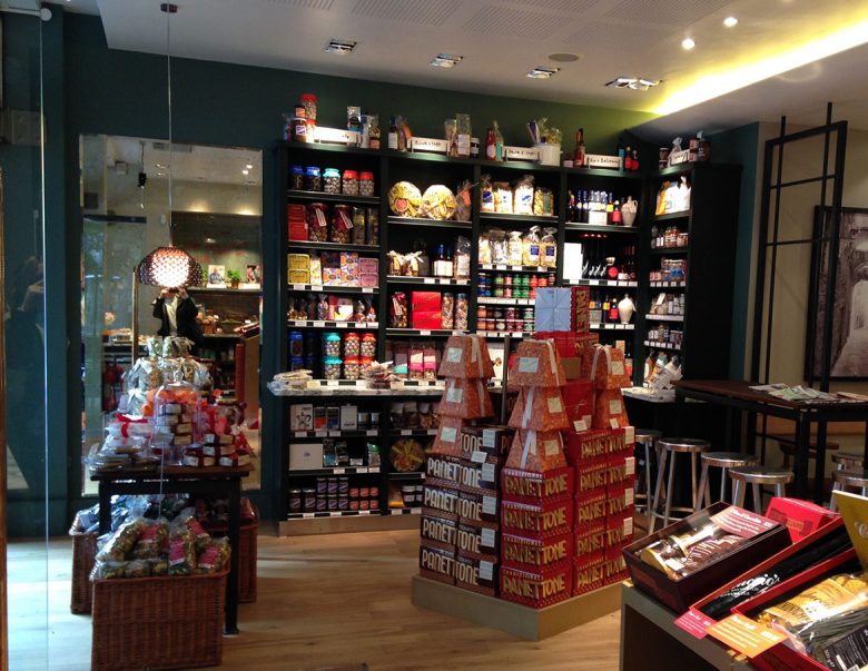The Carluccio's shop in Market Place, London