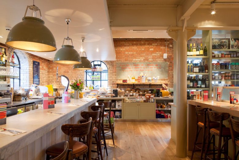 Swish design… inside the Dorchester branch of Carluccio's. Photograph: Carluccio's
