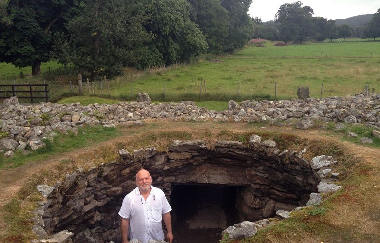 Jonathan pursuing his interest in ancient burial grounds. This one is the Corrimony Cairn near Loch Ness, a burial chamber surrounded by a small circle of standing stones