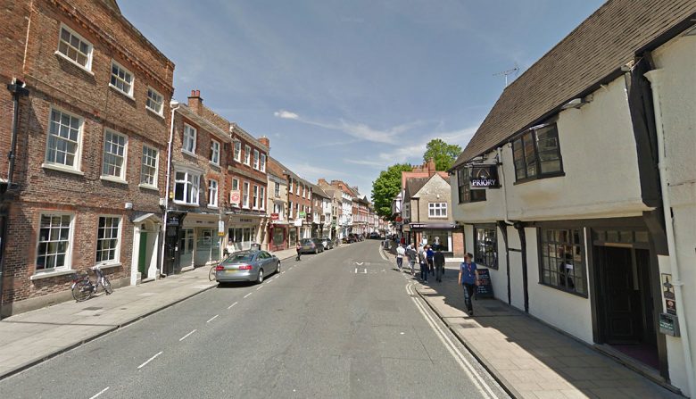 Location of the starting grid: Micklegate at its junction with Priory Street