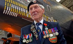 Video: France’s highest honour awarded to Normandy veterans at Yorkshire Air Museum