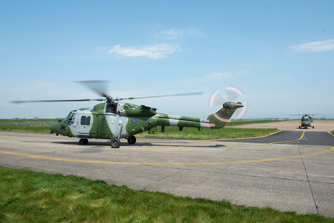 The final flight of four at the airfield at Dishforth