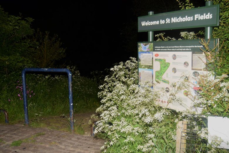 The entrance to the area where the discovery was made