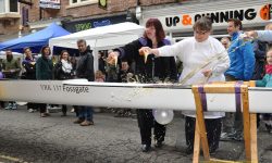 We name this boat ‘Fossgate’… Ceremony celebrates street’s recovery from the floods