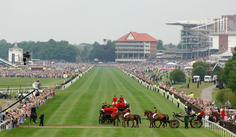 The procession arrives during Royal Ascot at York in 2005. Photograph: York Racecourse