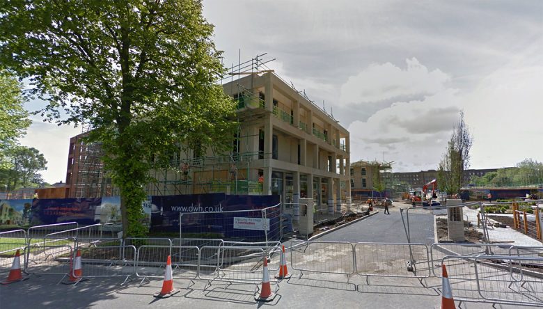 Building work at the former Terry's factory on Campleshon Road, York. Photograph © Google Street View