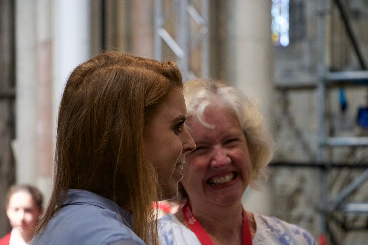 Sharing a lighter moment. Photograph: Richard McDougall