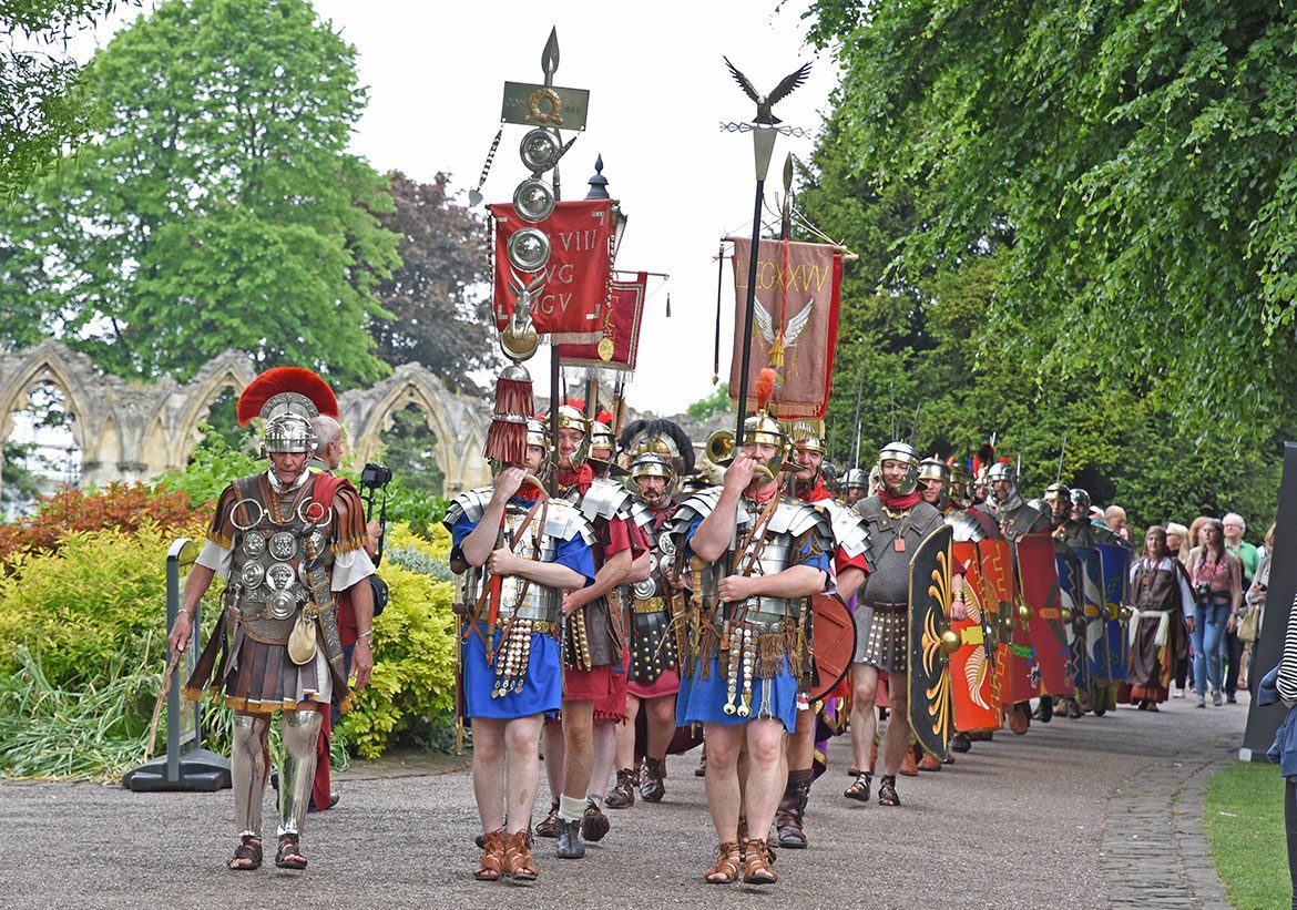 On the march again: the Legion VI Victrix Eboracum. Photographs: York Photo Images