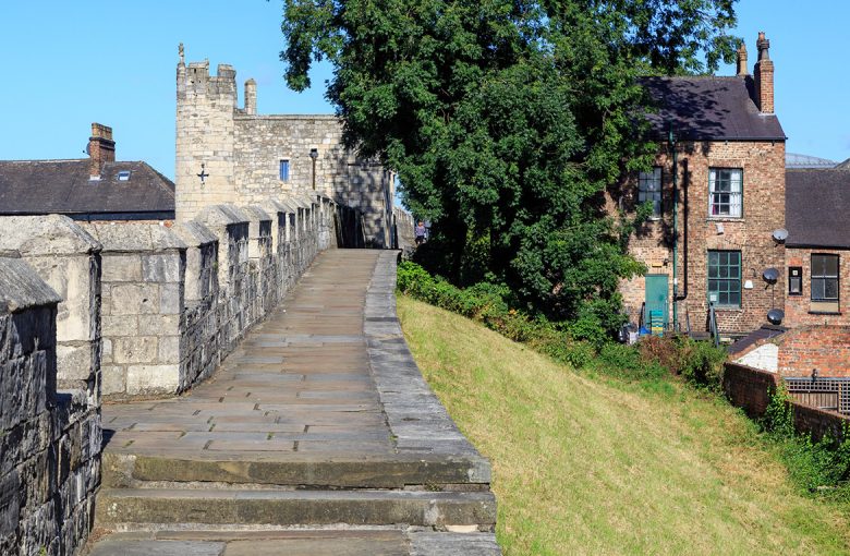 A view of the top of Micklegate Bar from the walls. Photograph © Allan Harris on Flickr