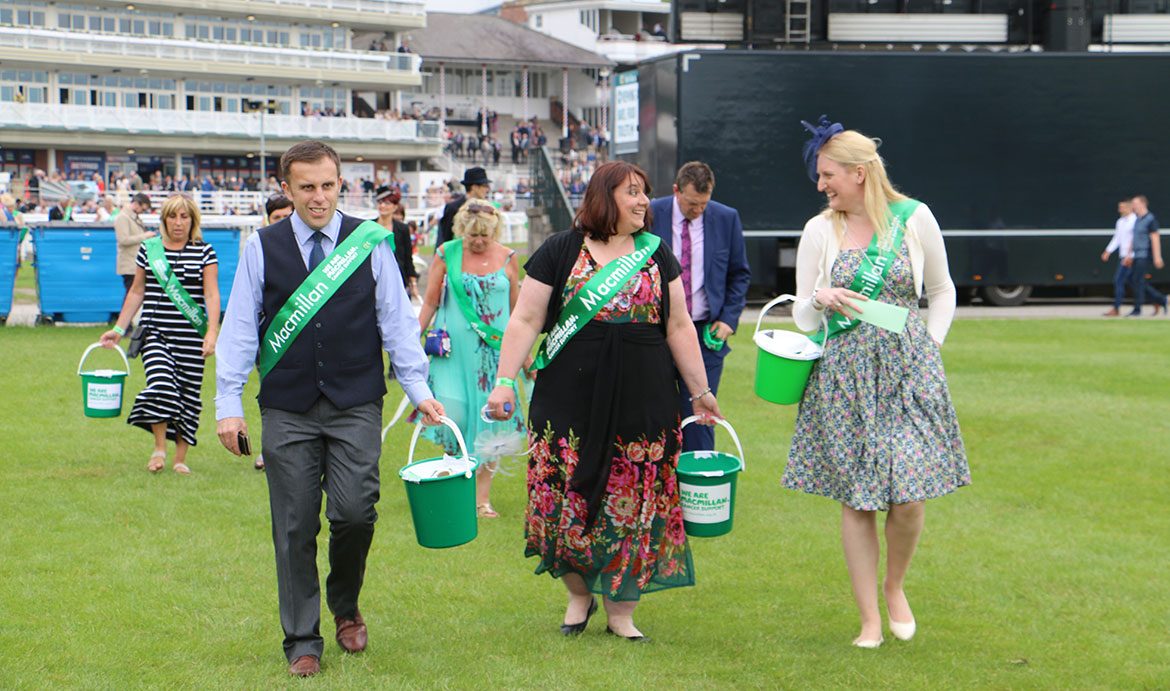 The fundraising team in action. Photograph: Melissa Connolly