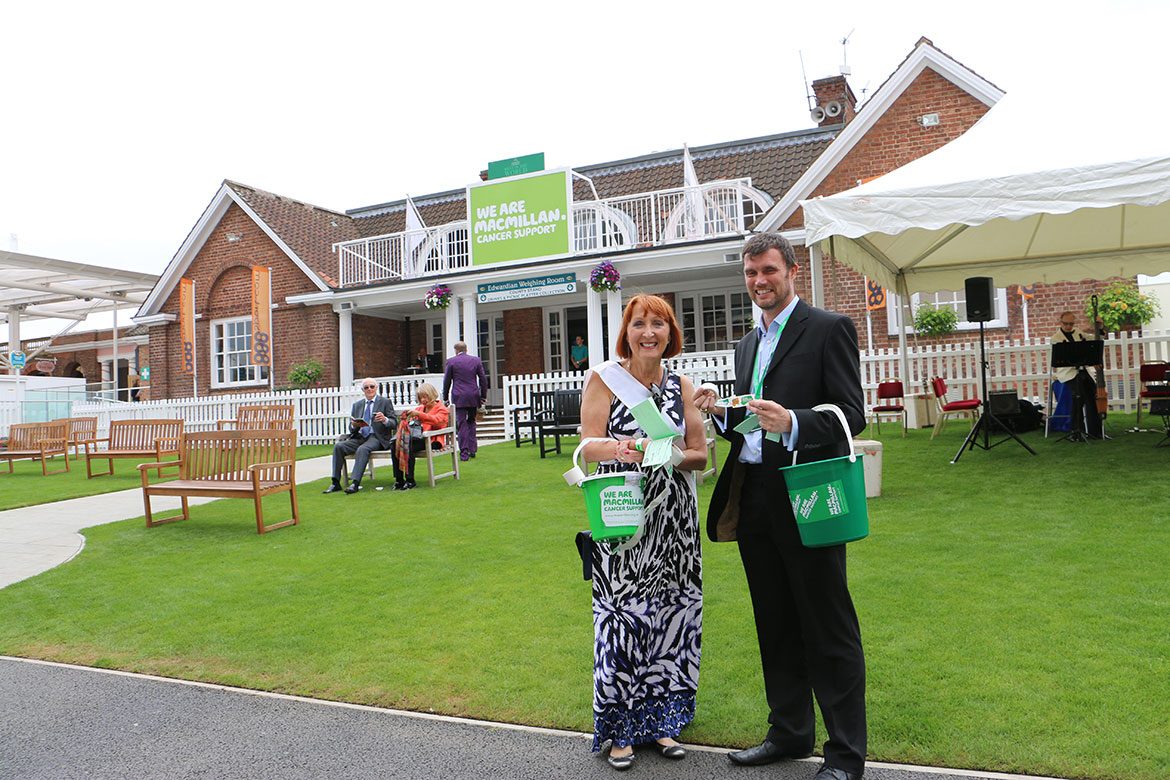 Macmillan's HQ at York Racecourse. Photograph: Melissa Connolly