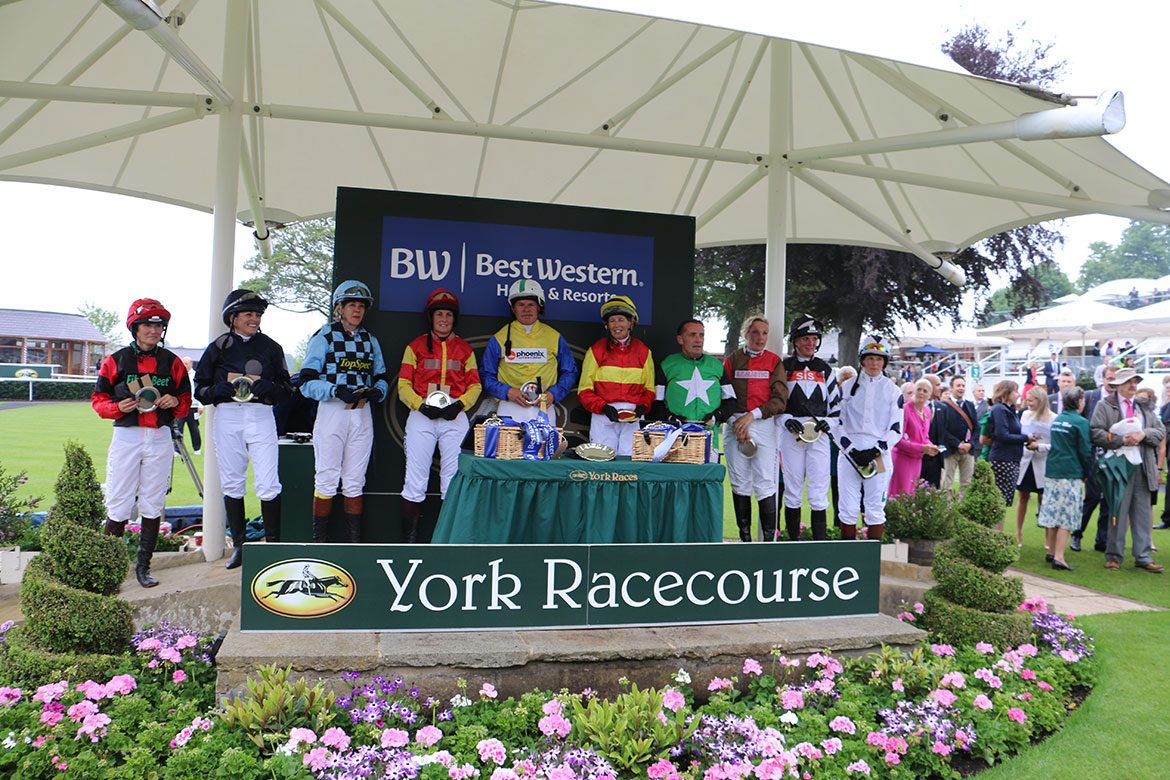 On the podium. Photograph: Melissa Connolly