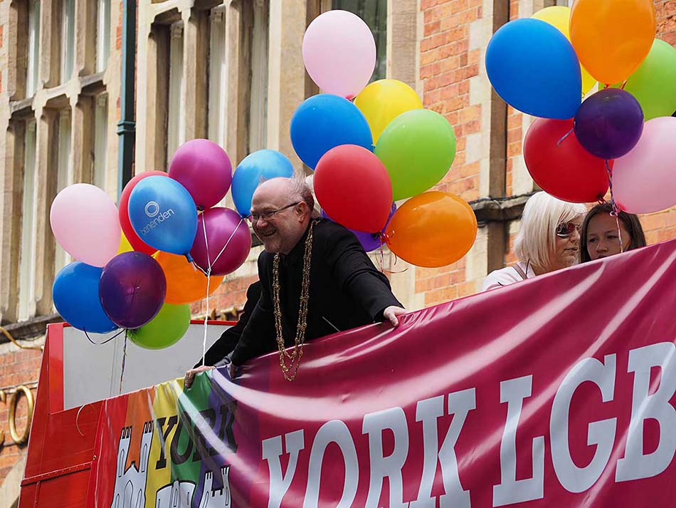 York Lord Mayor Cllr Dave Taylor enjoying the day