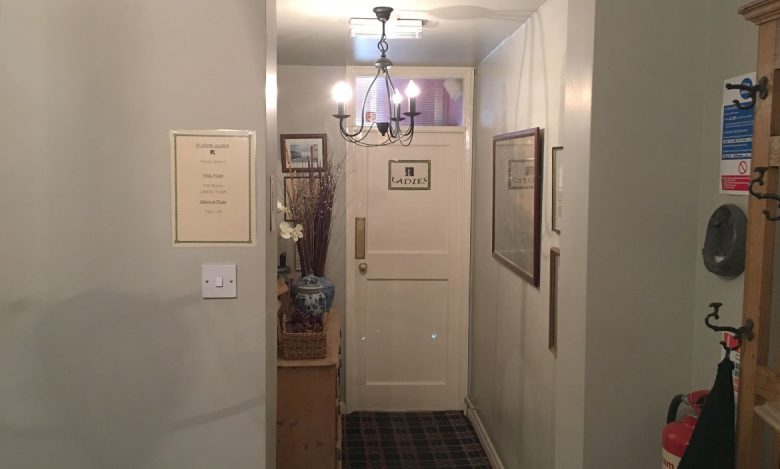 The ‘haunted’ ladies' loo at the end of the corridor where strange presences have also been seen