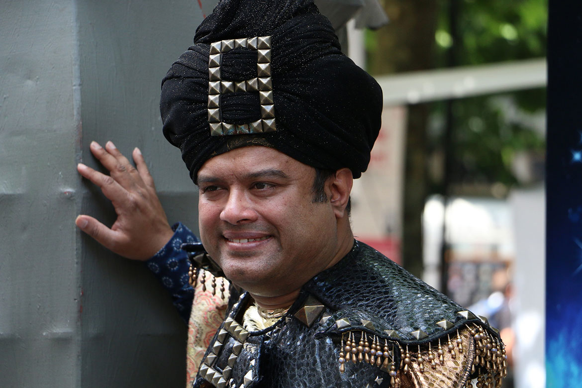 Comedian Paul Sinha, who will star as Aladdin