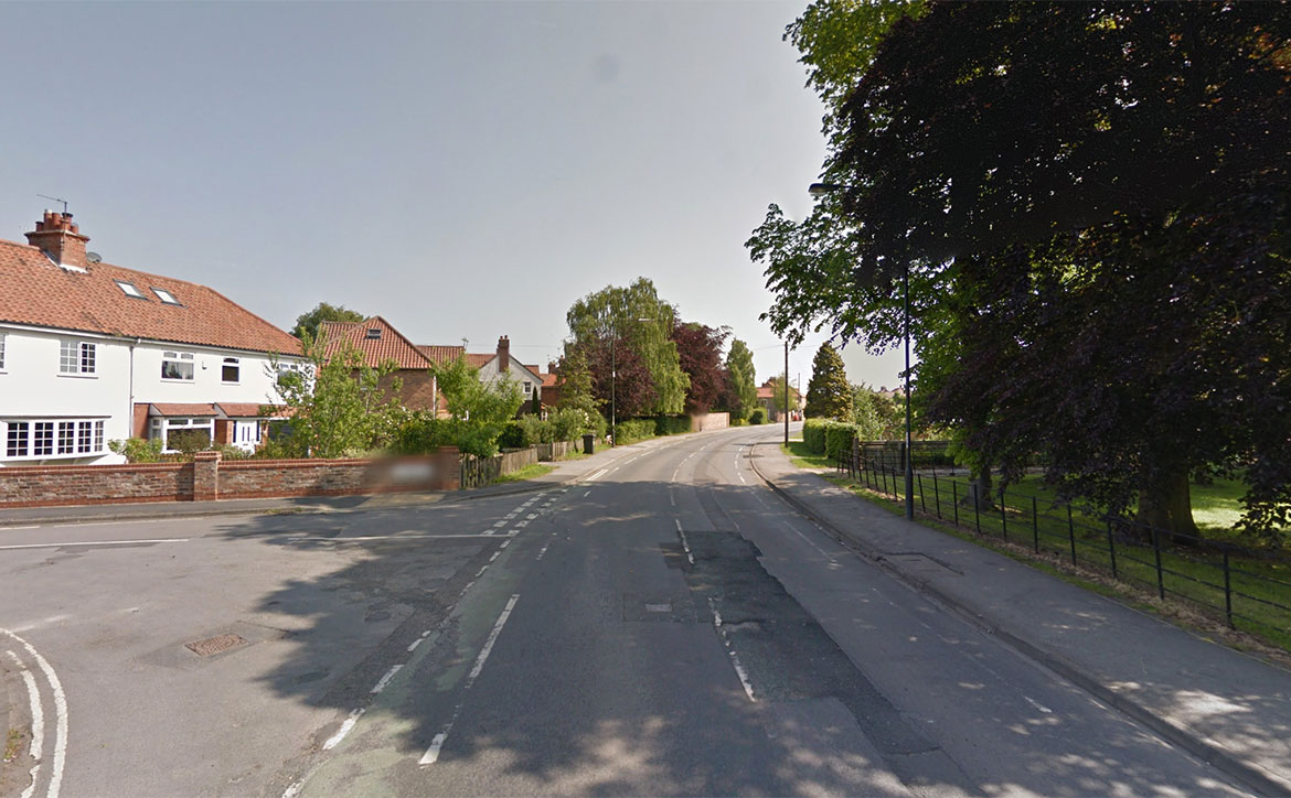 York motorcyclist seriously injured after crashing into lamppost and wall