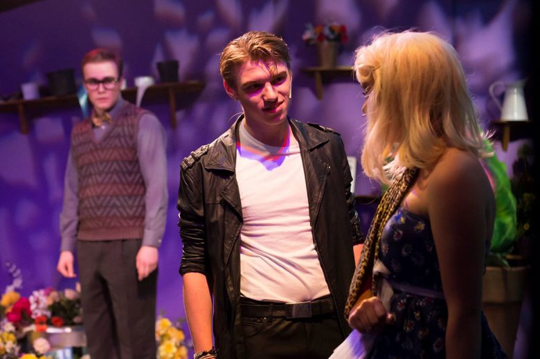 Sam Lightfoot-Loftus as crazy dentist Orin Scrivello (DDS)