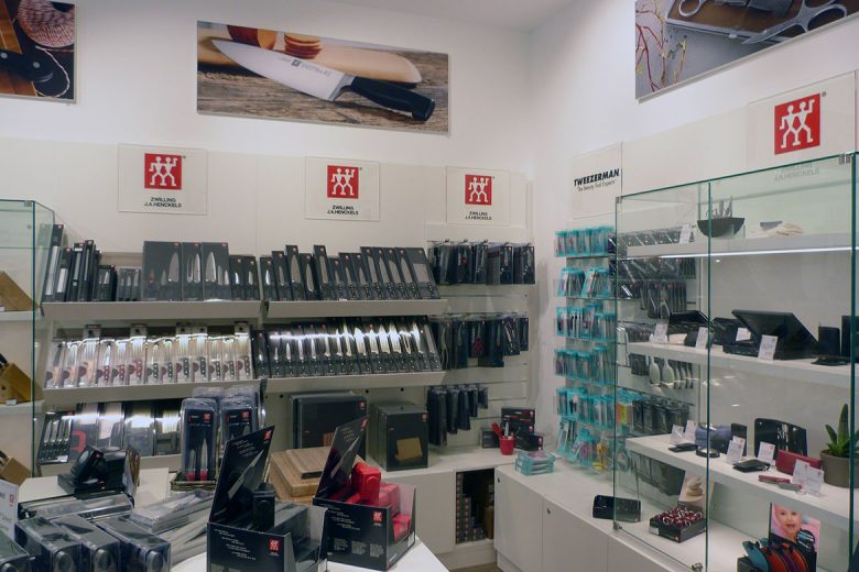 Sharp stock at Zwilling in York. Photographs: York Designer Outlet