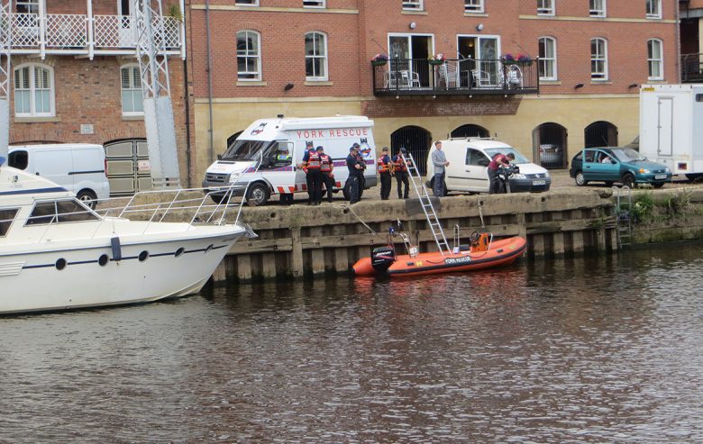 The York Rescue Boat team were taking part in the search