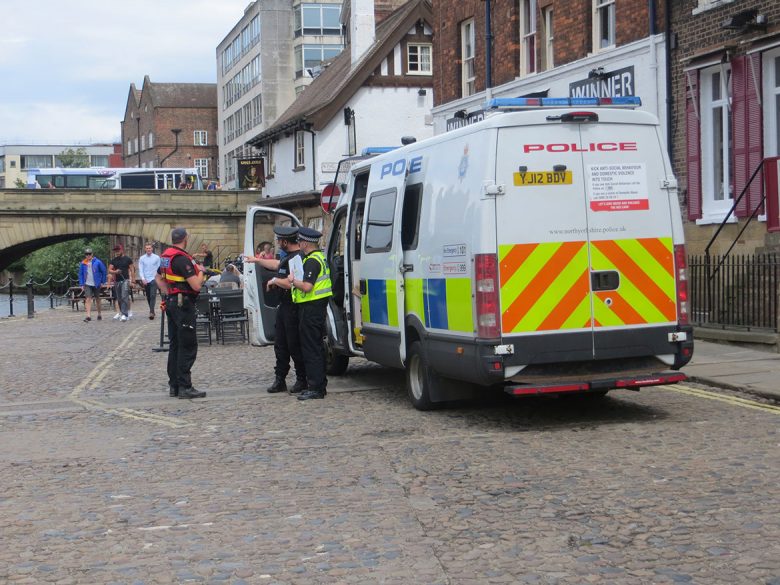 Officers at riverside