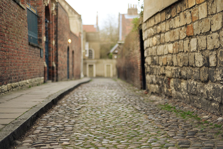 Cobbled street
