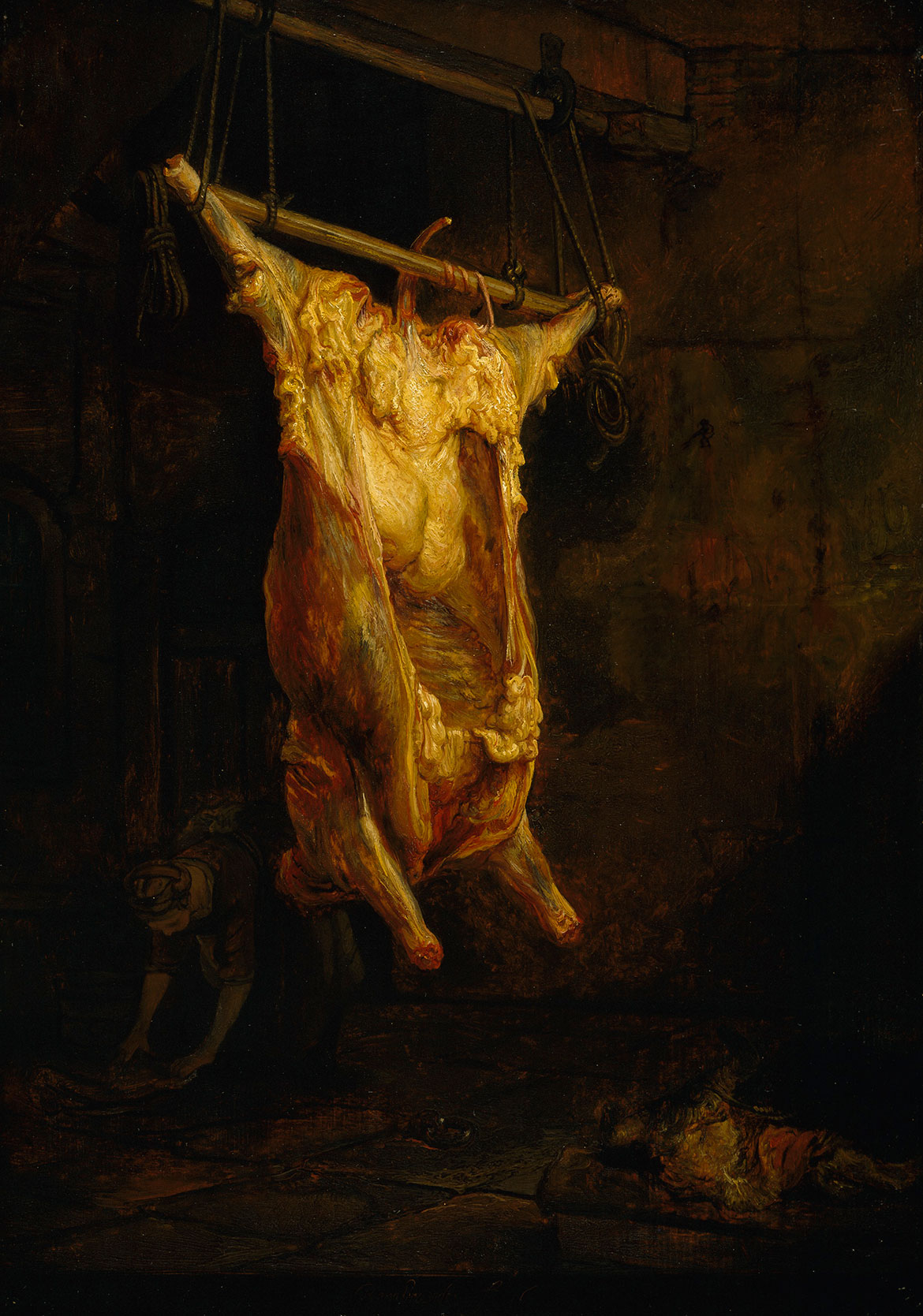 Circle of Rembrandt Carcase of an Ox © CSG CIC Glasgow Museums Collection