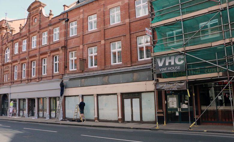 Work underway in George Hudson Street. Photograph: Emily Dunn