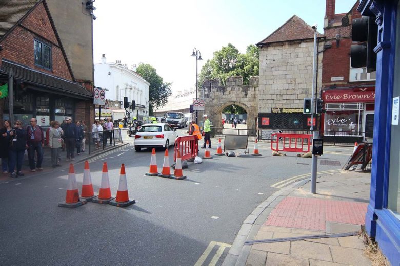 The closure caused inevitable traffic tailbacks