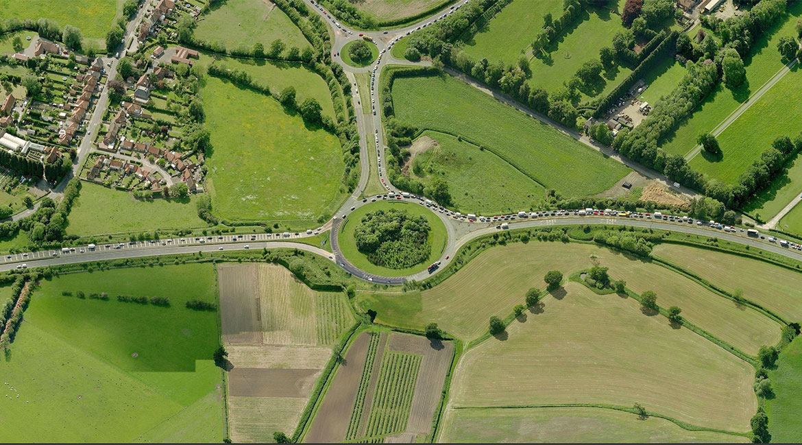 Updated: Six people taken to hospital after three-vehicle crash on the A64