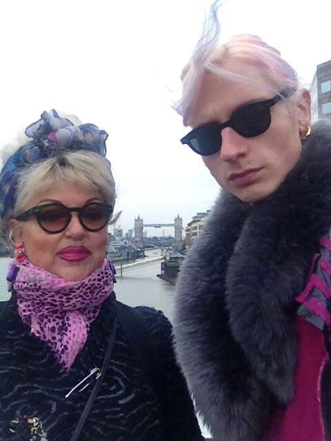 Matty with mum Plum. Photograph: Plum Bovan on Facebook