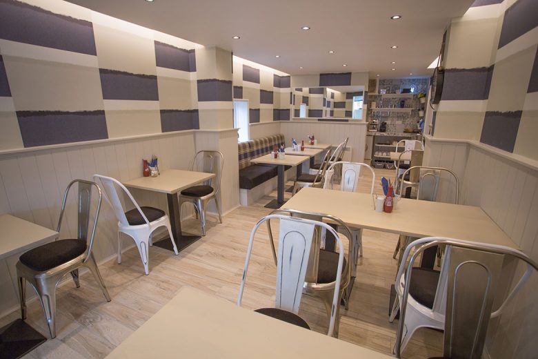 Inside the renovated restaurant