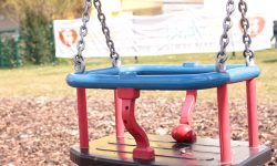 Firefighters cut free boy trapped in a swing at a York park
