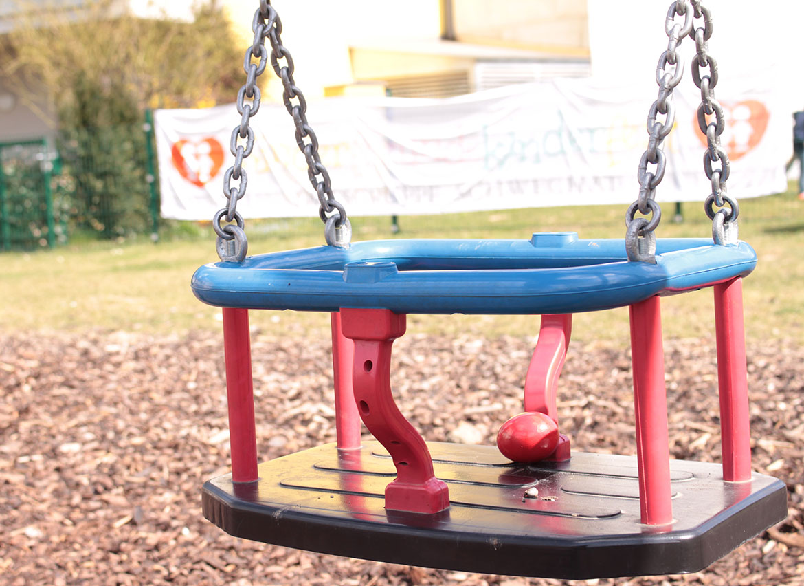 Firefighters cut free boy trapped in a swing at a York park