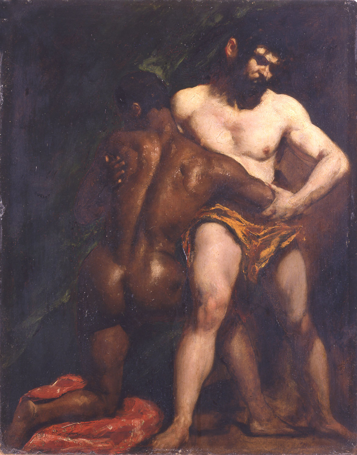 Wrestlers by William Etty c1840. York Museums Trust
