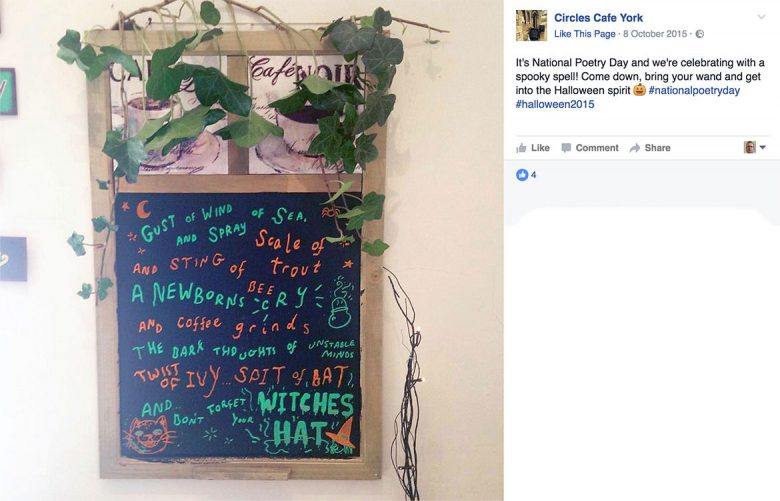 york-a-boards-circles-cafe-poem