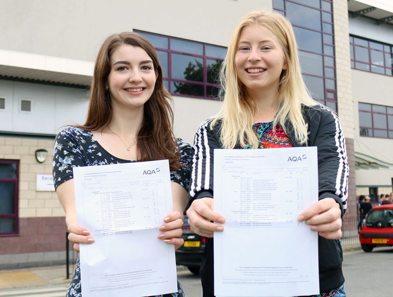Star performers: Chloe Hemsley and Imogen Brown. Photograph: Huntington School